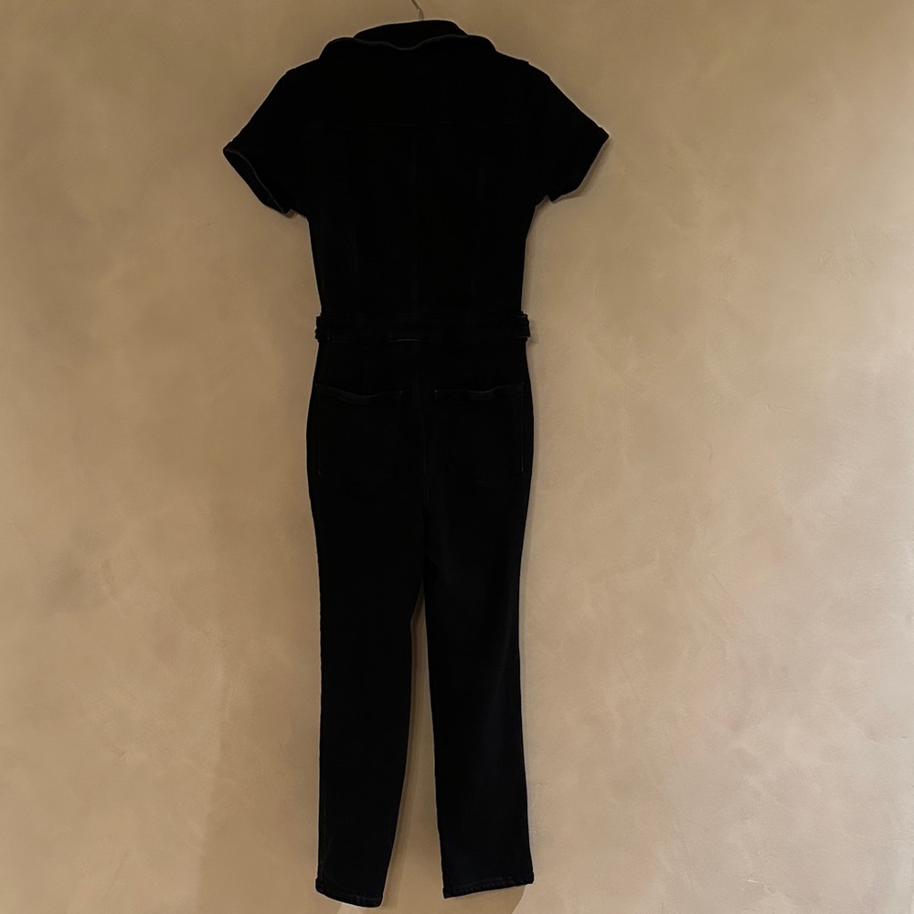 Good American Fit For Success Black Denim Jumpsuit size S - Picture 4 of 5
